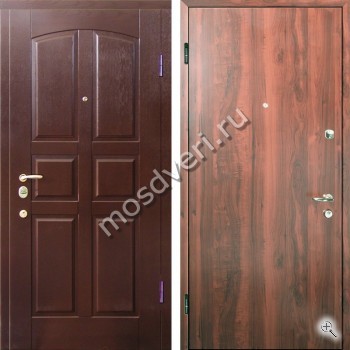 Входная металлическая дверь с МДФ и ламинатом - купить от производителя Мосдвери Входная металлическая дверь с МДФ и ламинатом